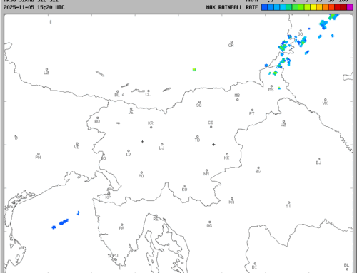 Vremenska napoved za 05.11.2025 ob 18:00