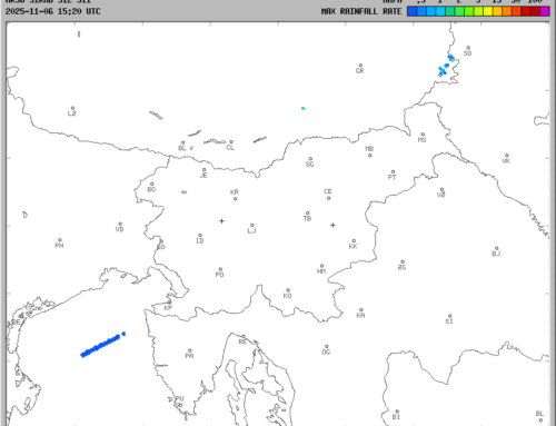 Vremenska napoved za 06.11.2025 ob 18:00